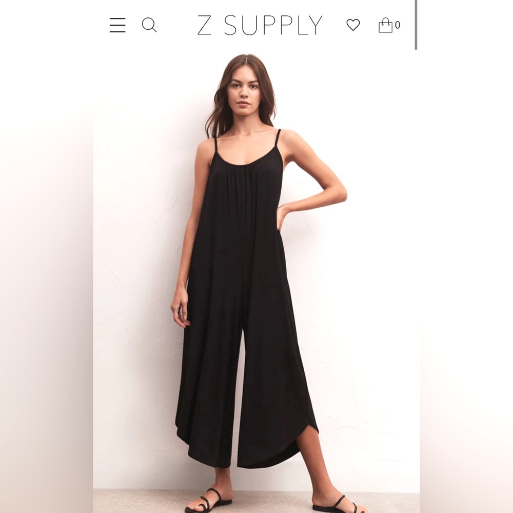 Z Supply Flared Jumpsuit with Pockets